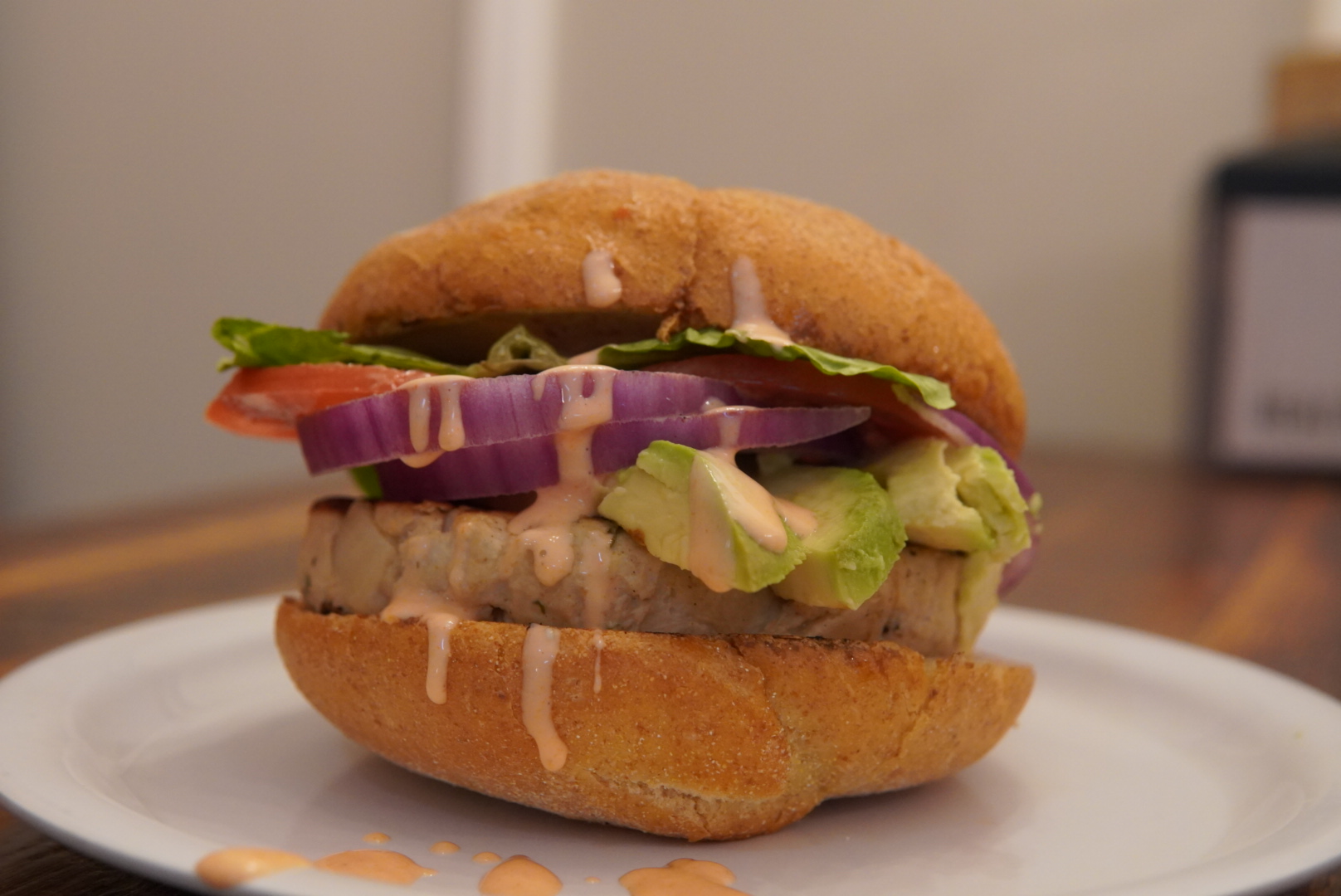 Buffalo Avocado Burger